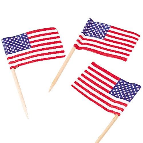 US Flag Picks<br>144 piece(s)